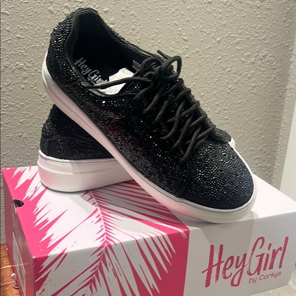 Corkys Black y2k glam sneakers - Picture 7 of 16